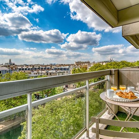 Beautiful Panoramic Terraced Studio In Paris Exterior photo