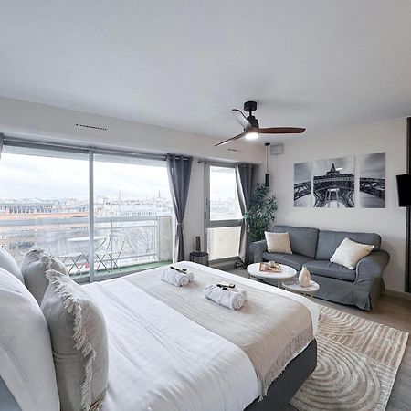 Beautiful Panoramic Terraced Studio In Paris Exterior photo