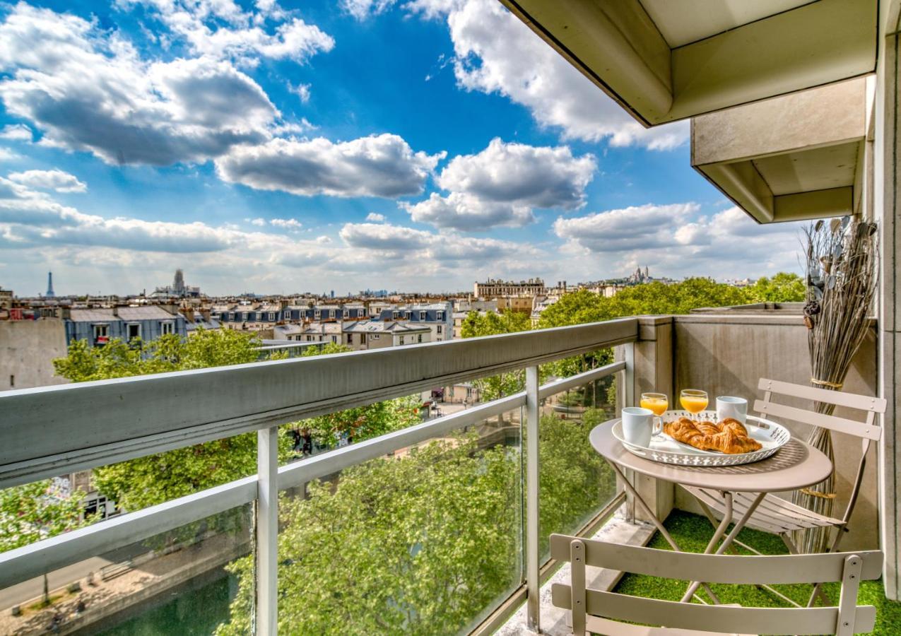 Beautiful Panoramic Terraced Studio In Paris Exterior photo